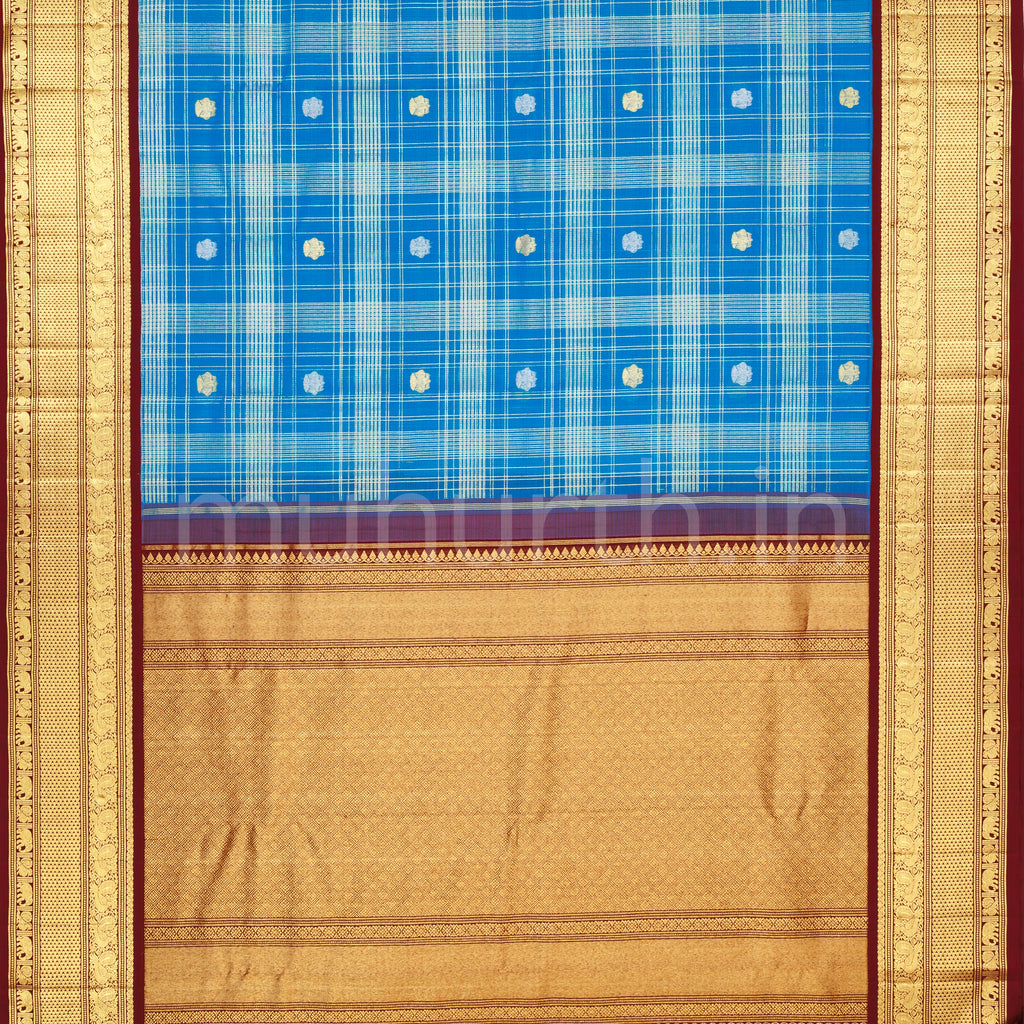 Ananda Kora Organza Pure Kanjivaram Silk Saree with Pakku