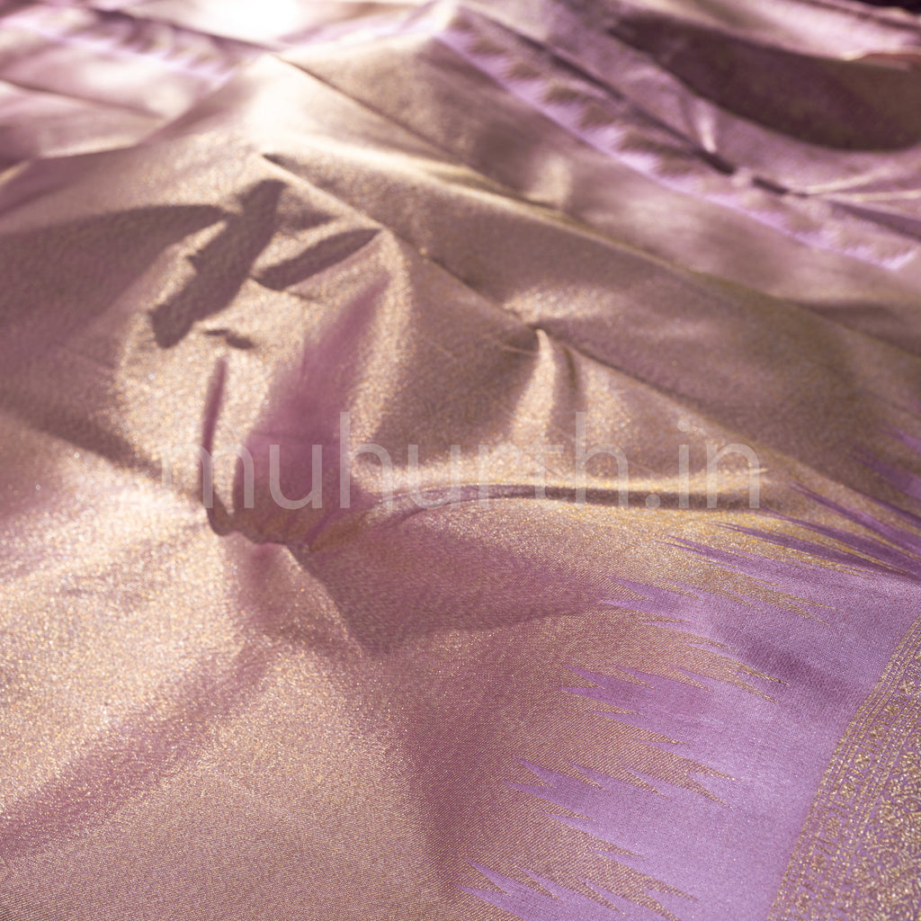 Lavender Kanjivaram Silk Saree