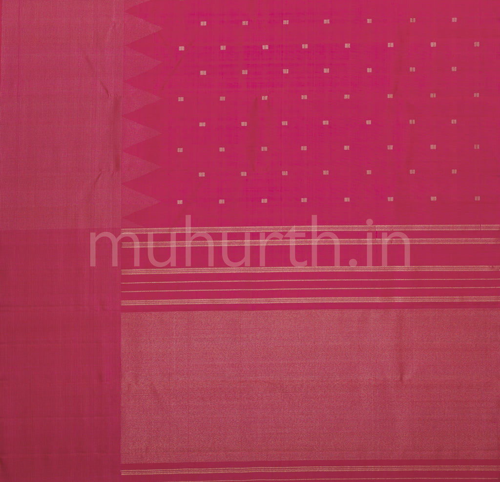 Rani Rose Pure Zari Kanjivaram Silk Saree