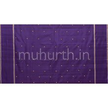 Load image into Gallery viewer, Lavender Kanjivaram Silk Saree with Meenakshi