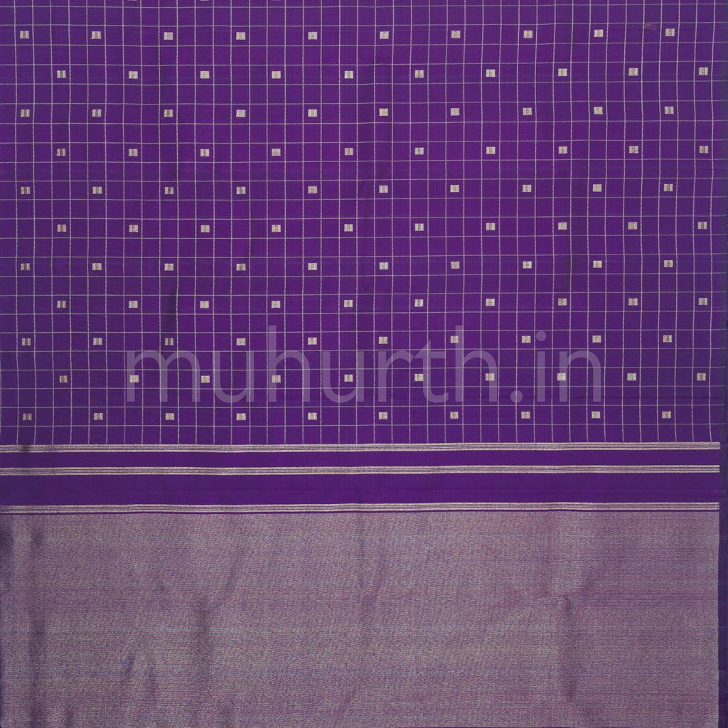 Dark Meenakshi Pure Zari Kanjivaram Silk Saree