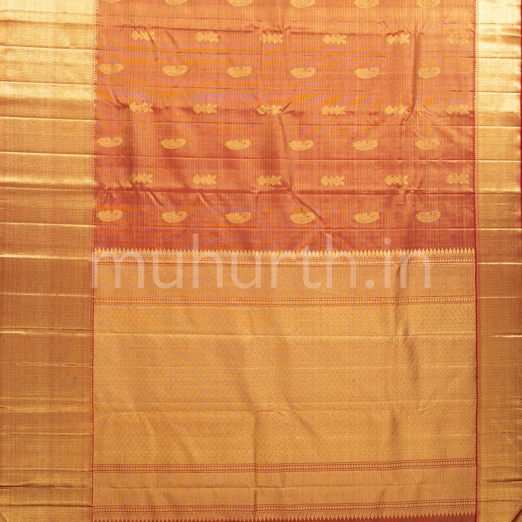 Red Tissue Kanjivaram Silk Saree