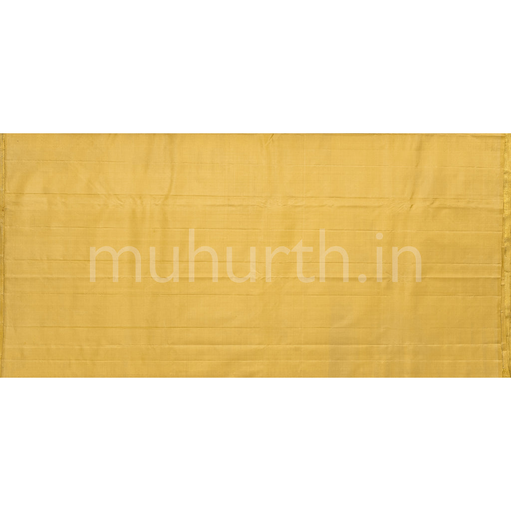 Golden Mustard Tissue Kanjivaram Silk Saree