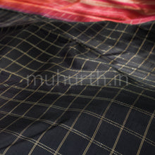 Load image into Gallery viewer, Black Pure Kanjivaram Silk Saree