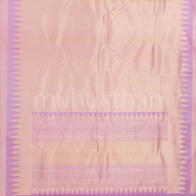 Load image into Gallery viewer, Lavender Kanjivaram Silk Saree