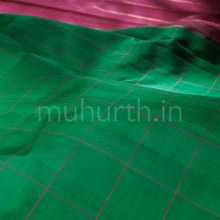 Load image into Gallery viewer, Deep Green Pure Kanjivaram Silk Saree