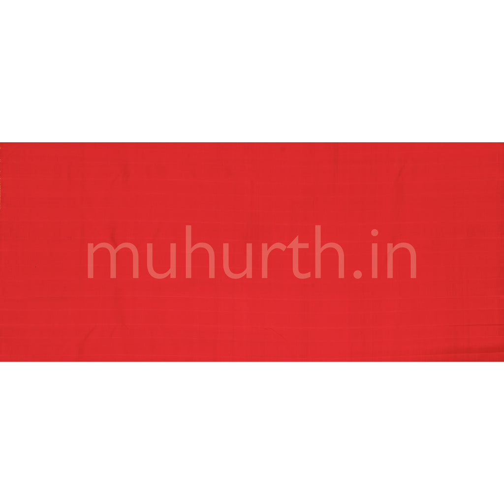 Bright Red Pure Kanjivaram Silk Saree