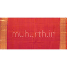 Load image into Gallery viewer, Orange Shot Rose Ekandam Kanjivaram Silk Saree