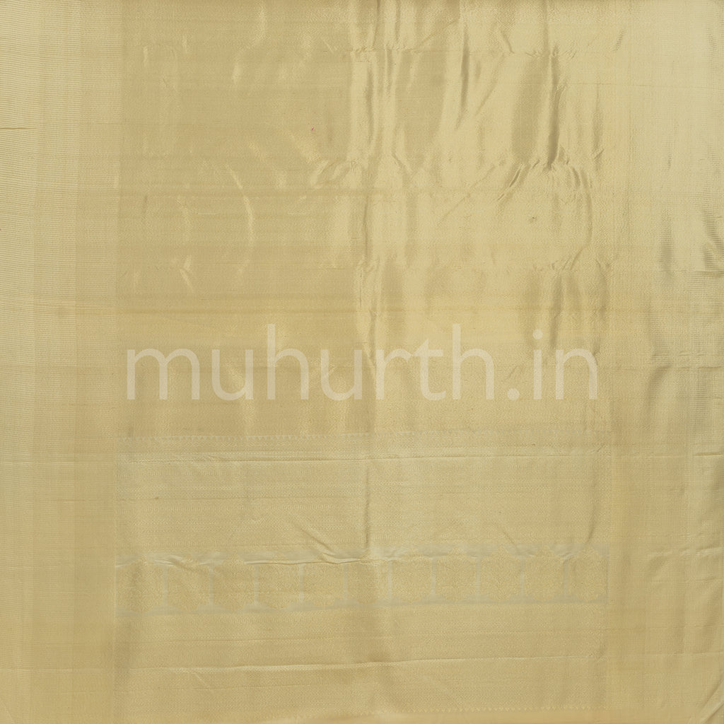 Off-White Kanjivaram Silk Saree