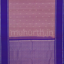 Load image into Gallery viewer, Mauve Kanjivaram Silk Saree with Violet