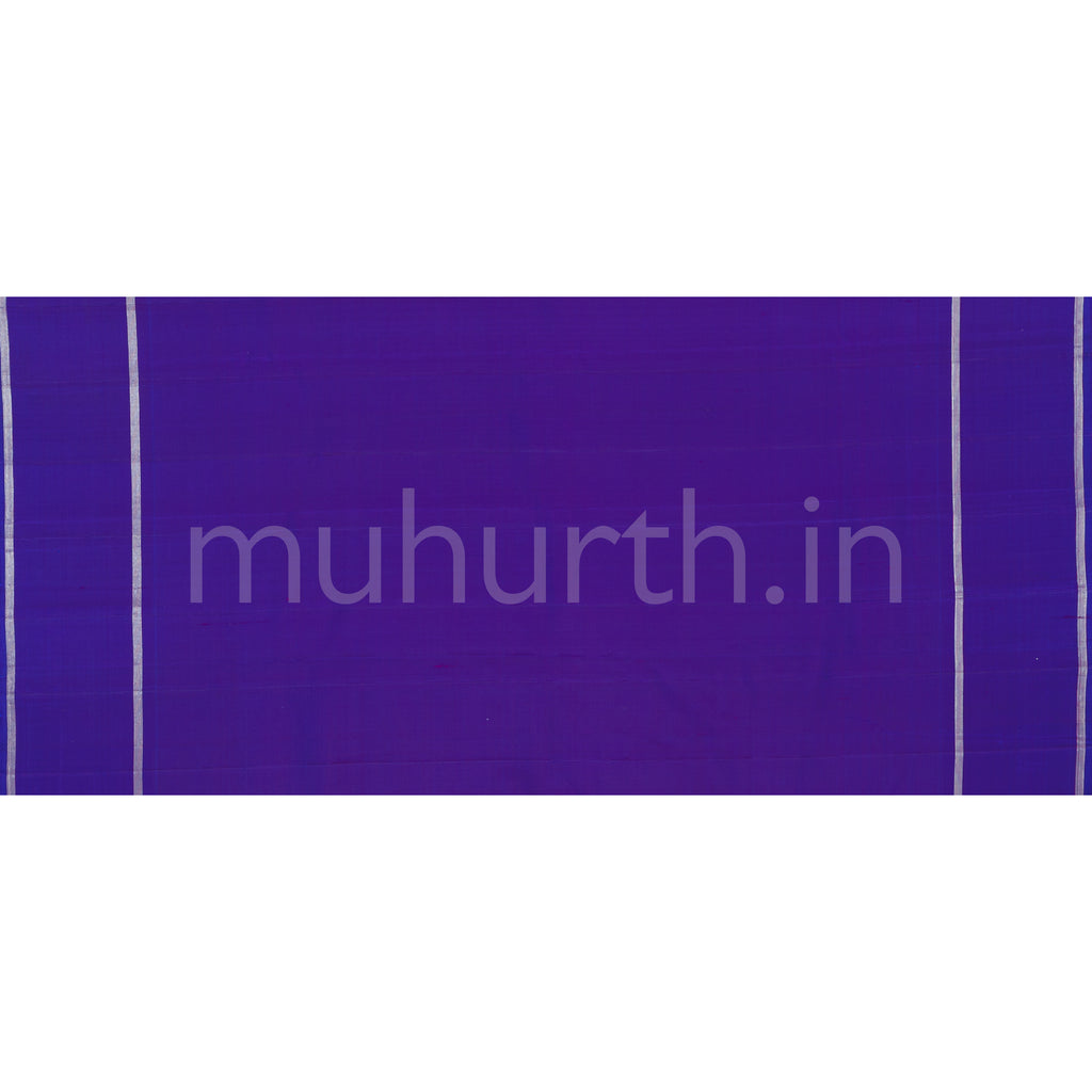 Mauve Kanjivaram Silk Saree with Violet
