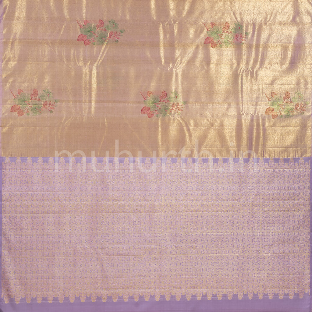 Lavender Tissue Kanjivaram Silk Saree