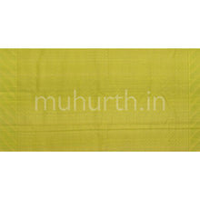 Load image into Gallery viewer, Lilac Kanjivaram Silk Saree with Tiratchai Green