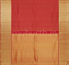 Load image into Gallery viewer, Bright Red Pure Kanjivaram Silk Saree