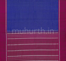 Load image into Gallery viewer, Violet Kanjivaram Silk Saree with Magenta