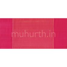 Load image into Gallery viewer, Orange Kanjivaram Silk Saree with Rose