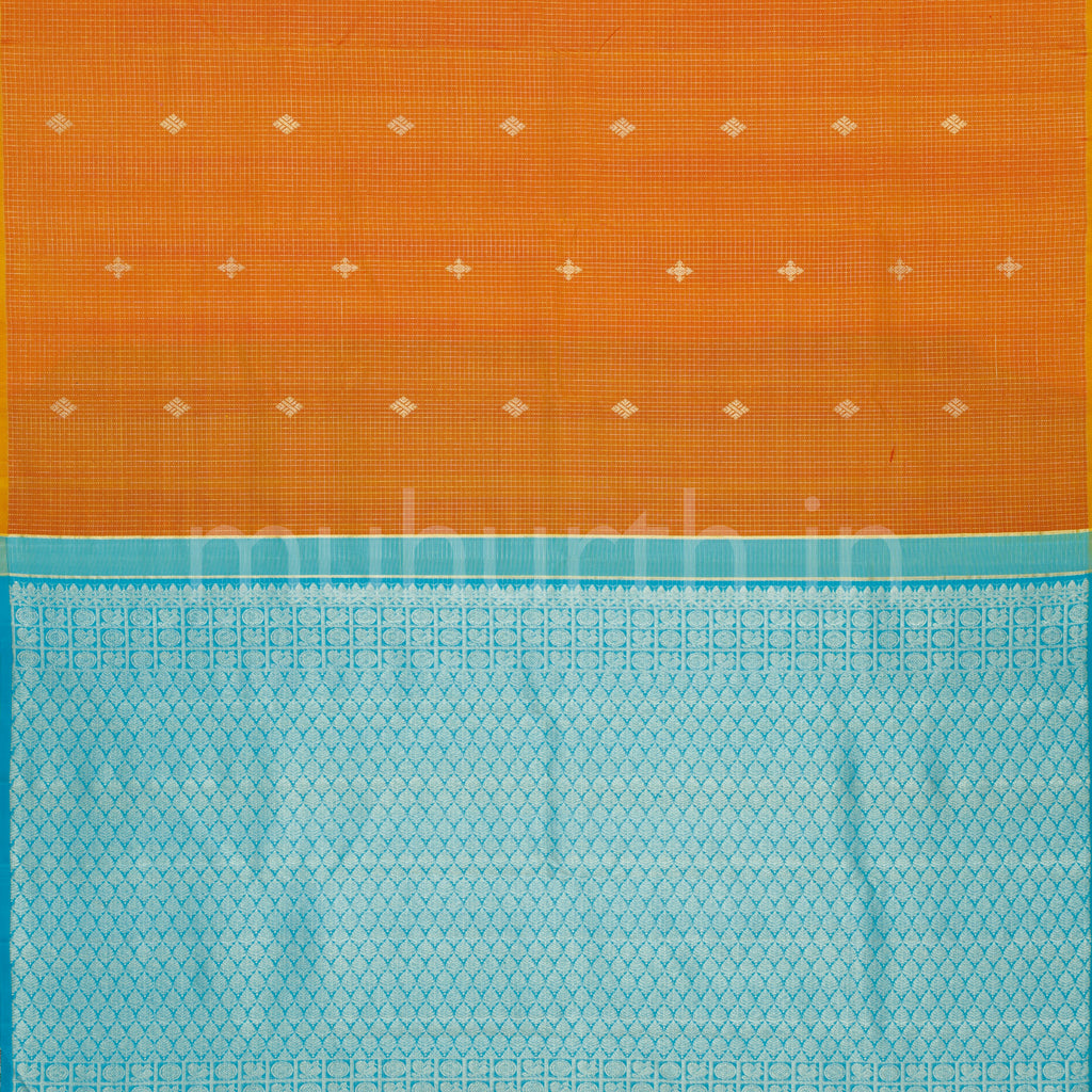 Rust Orange Pure Kanjivaram Silk Saree