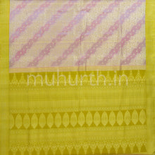 Load image into Gallery viewer, Lavender Kanjivaram Silk Saree with Golden Mustard