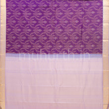 Load image into Gallery viewer, Magenta Kanjivaram Silk Saree with Lavender