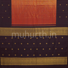 Load image into Gallery viewer, Arakku Kanjivaram Silk Saree with Pakku