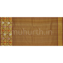 Load image into Gallery viewer, Orange Meenakari Pure Kanjivaram Silk Saree with Pakku