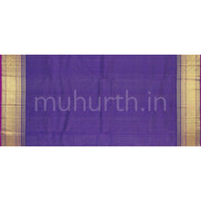 Load image into Gallery viewer, Meenakshi Violet Vaira-Oosi Pure Zari Kanjivaram Silk Saree