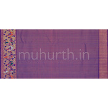 Load image into Gallery viewer, Powder Blue Meenakari Kanjivaram Silk Saree with Magenta