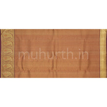 Load image into Gallery viewer, Brown Meenakari Pure Kanjivaram Silk Saree