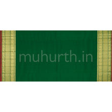 Load image into Gallery viewer, Elaichi Luxury Organza Tissue Kanjivaram Silk Saree with Green