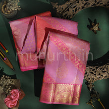 Load image into Gallery viewer, Pink Luxury Rangkat Kanjivaram Silk Saree