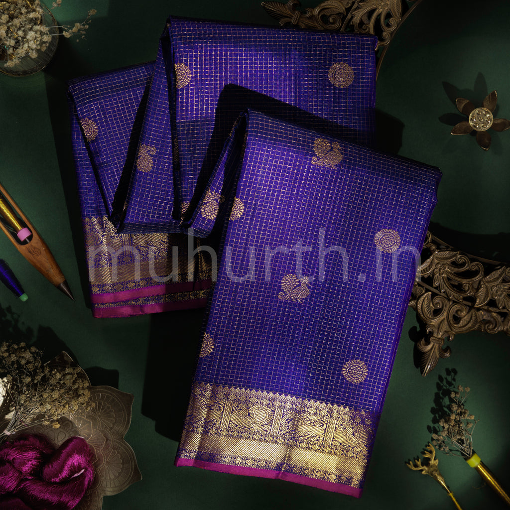 Meenakshi Pure Zari Kanjivaram Silk Saree