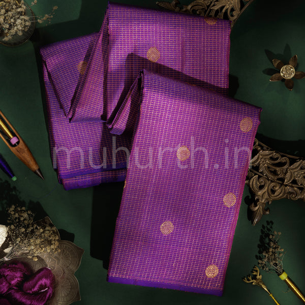 Magenta Pure Kanjivaram Silk Saree