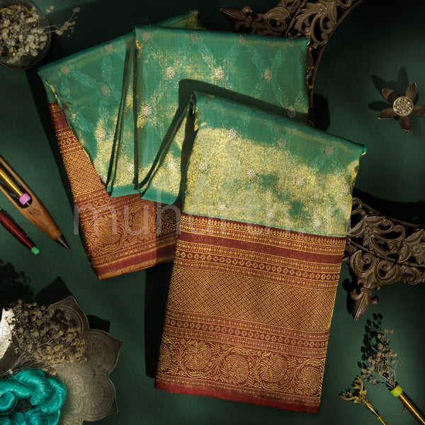 Rexona Pure Kanjivaram Silk Saree with Arakku