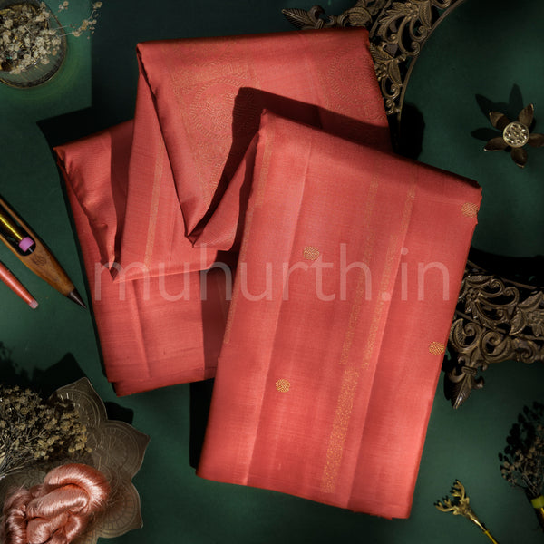 Brown Pure Zari Kanjivaram Silk Saree