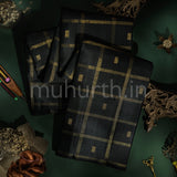 Black Pure Zari Kanjivaram Silk Saree