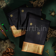 Load image into Gallery viewer, Kanchana Pure Zari Kanjivaram Silk Saree Carrot