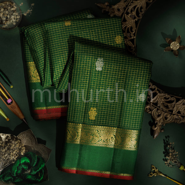 Green Pure Kanjivaram Silk Saree