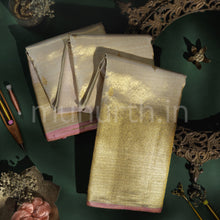 Load image into Gallery viewer, Off-White Organza Tissue Kanjivaram Silk Saree
