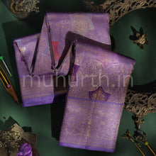 Load image into Gallery viewer, Lavender Luxury Rangkat Kanjivaram Silk Saree
