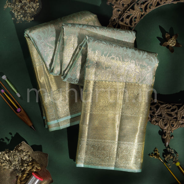 Light Rexona Tissue Kanjivaram Silk Saree
