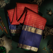 Load image into Gallery viewer, Arakku Pure Zari Kanjivaram Silk Saree with Vijaya