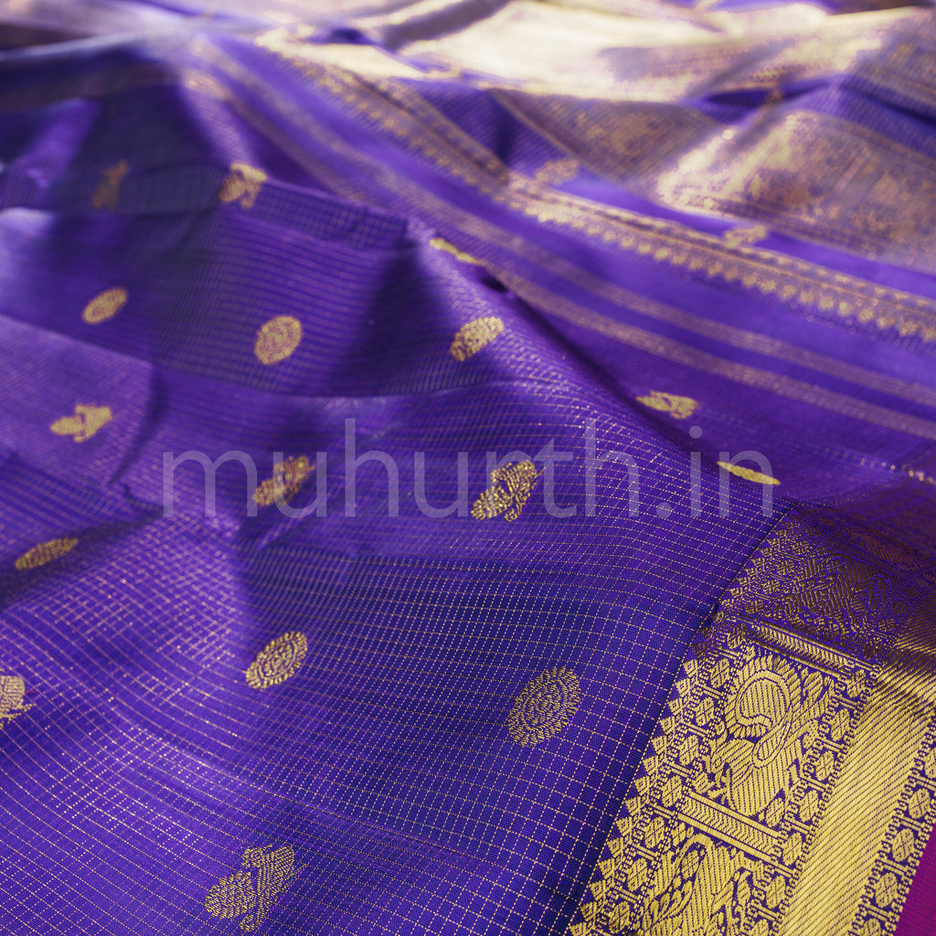 Meenakshi Pure Zari Kanjivaram Silk Saree