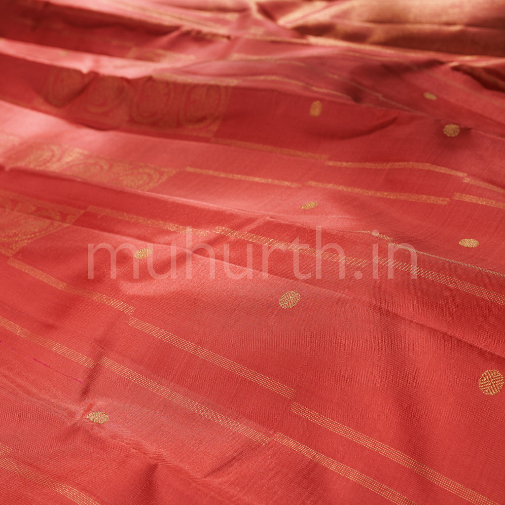 Brown Pure Zari Kanjivaram Silk Saree