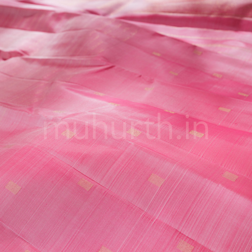 Light Pink Pure Zari Kanjivaram Silk Saree
