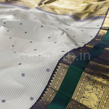 Load image into Gallery viewer, Light Grey Pure Zari Kanjivaram Silk Saree Vijaya