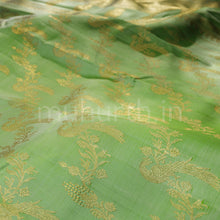 Load image into Gallery viewer, Pastel Green Pure Kanjivaram Silk Saree