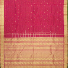 Load image into Gallery viewer, Magenta Pure Zari Vaira Oosi Kanjivaram Silk Saree