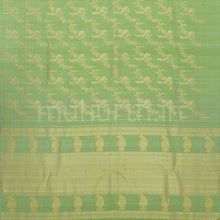 Load image into Gallery viewer, Pastel Green Pure Kanjivaram Silk Saree