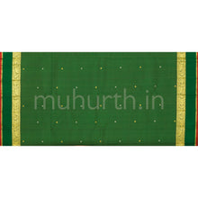 Load image into Gallery viewer, Green Pure Kanjivaram Silk Saree
