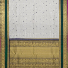 Load image into Gallery viewer, Light Grey Pure Zari Kanjivaram Silk Saree Vijaya
